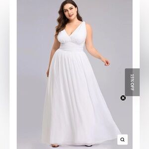 Elegant White Formal Dress